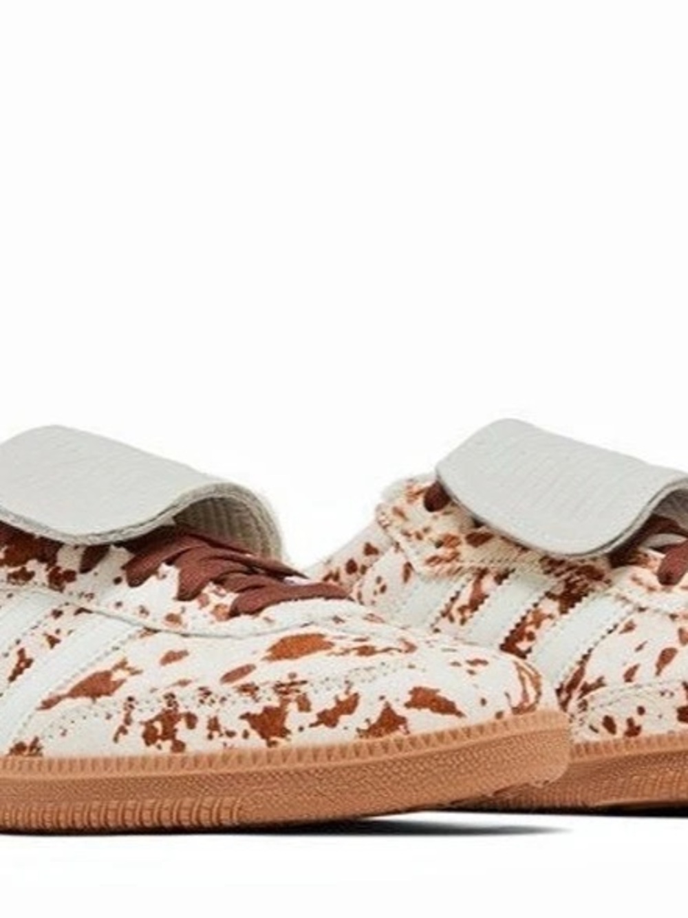 adidas Samba LT Cow Print Brown White Sneakers